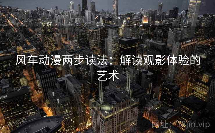 风车动漫两步读法：解读观影体验的艺术