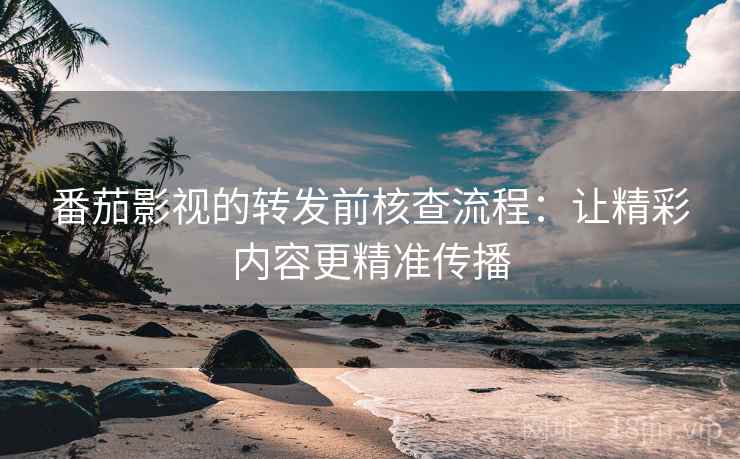 番茄影视的转发前核查流程：让精彩内容更精准传播